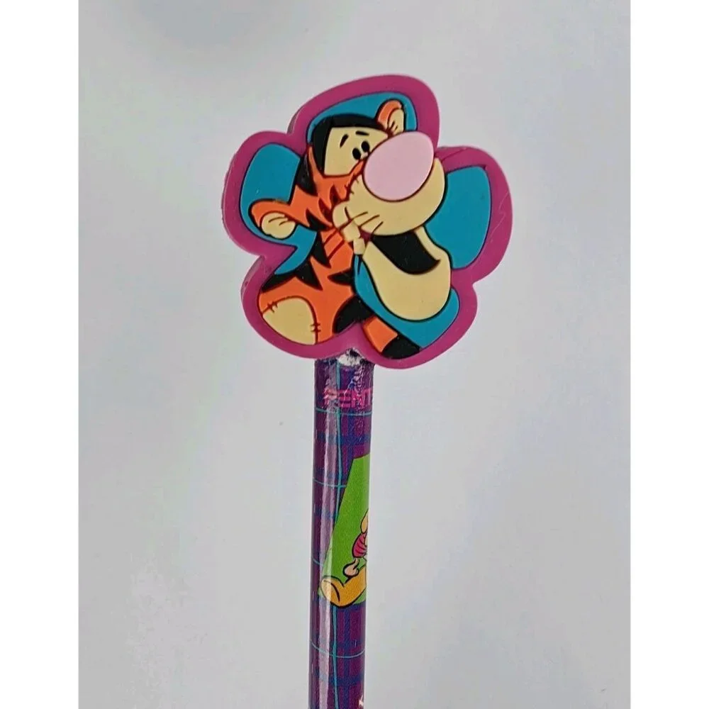 Vintage Pentech Pencil Disney Winnie the Pooh Tigger Topper Eyeore Best Friends